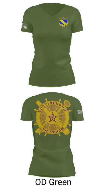2nd BN (LS) 349th RGT 90715195 Women's Short Sleeve V-neck Shirt - 48