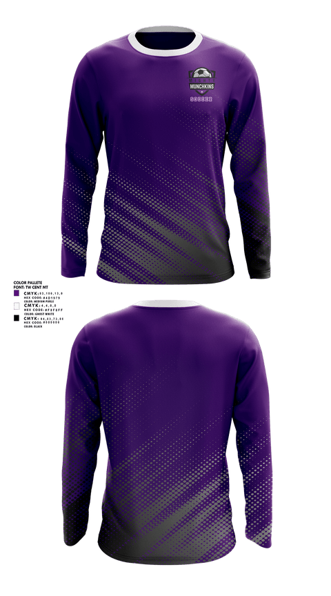 Long Sleeve Performance Shirt, Mighty munchkins, Men's Soccer, Teamtime, Team time, sublimation, custom sports apparel, team uniforms, spirit wear, spiritwear, sports uniforms, custom shirts, team store, custom team store, fundraiser sports, apparel fundraiser