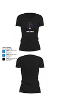 Iron Horses 72437036 Women's Short Sleeve V-neck Shirt - 37