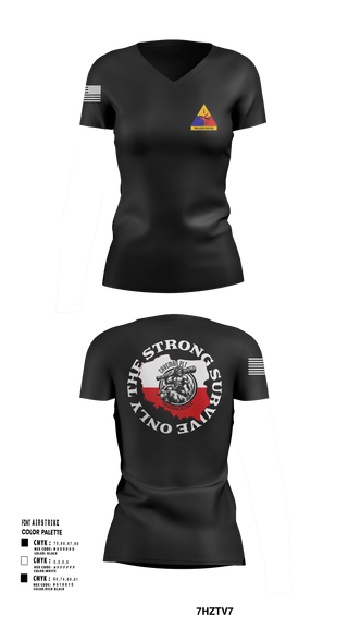 Womens Short Sleeve Vneck Shirt, 261st BSC CAVEMAN PLT, , Teamtime, Team time, sublimation, custom sports apparel, team uniforms, spirit wear, spiritwear, sports uniforms, custom shirts, team store, custom team store, fundraiser sports, apparel fundraiser