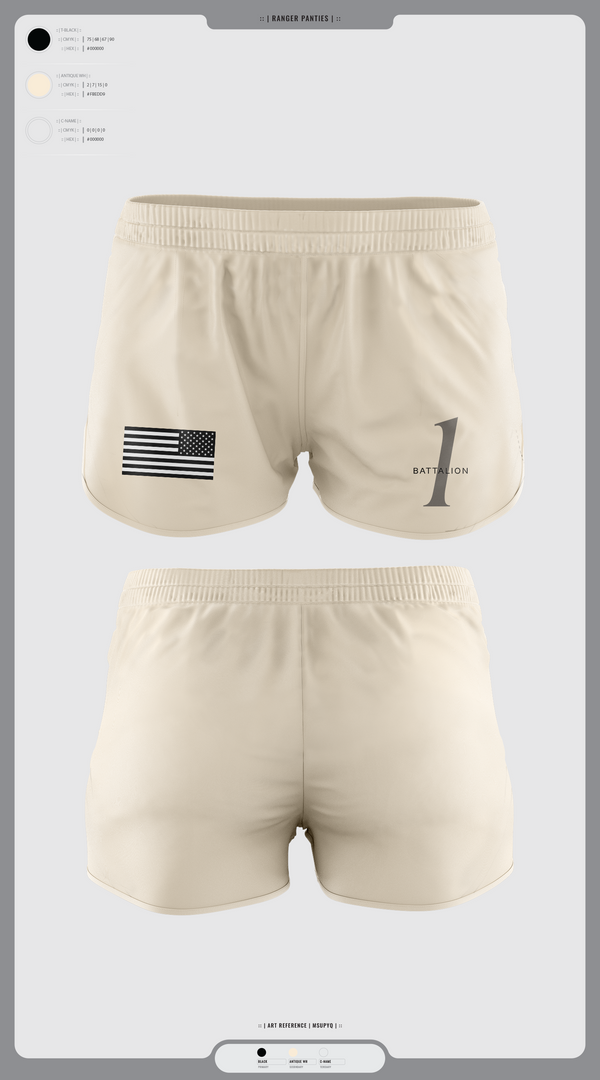 Ranger Panties, Battalion 1, , Teamtime, Team time, sublimation, custom sports apparel, team uniforms, spirit wear, spiritwear, sports uniforms, custom shirts, team store, custom team store, fundraiser sports, apparel fundraiser