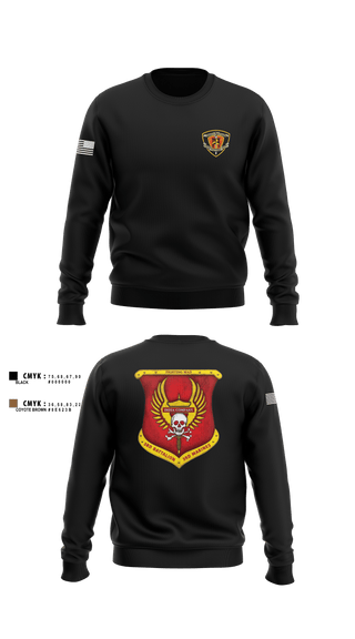 Crew Neck Sweatshirt, 3rd Battalion 3rd Marines India Co., , Teamtime, Team time, sublimation, custom sports apparel, team uniforms, spirit wear, spiritwear, sports uniforms, custom shirts, team store, custom team store, fundraiser sports, apparel fundraiser