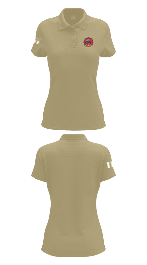 Womens Short Sleeve Performance Polo, Engine 40 Ladder 4 Medic 19, , Teamtime, Team time, sublimation, custom sports apparel, team uniforms, spirit wear, spiritwear, sports uniforms, custom shirts, team store, custom team store, fundraiser sports, apparel fundraiser