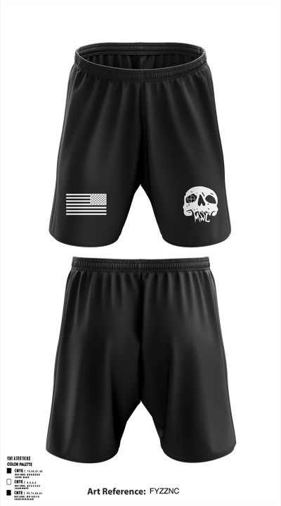 First battalion first Marines 71205958 Athletic Shorts With Pockets - 1