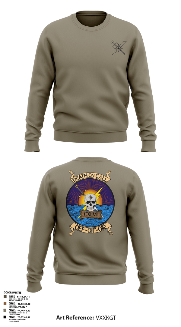 Crew Neck Sweatshirt, 146th ASOS, Air Force, Teamtime, Team time, sublimation, custom sports apparel, team uniforms, spirit wear, spiritwear, sports uniforms, custom shirts, team store, custom team store, fundraiser sports, apparel fundraiser