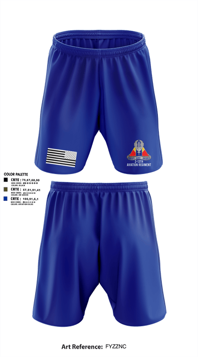 A Co, 2-13th Aviation Regiment 86069312 Athletic Shorts With Pockets - 15