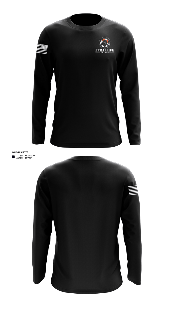 Long Sleeve Performance Shirt, Ferallife Guards, , Teamtime, Team time, sublimation, custom sports apparel, team uniforms, spirit wear, spiritwear, sports uniforms, custom shirts, team store, custom team store, fundraiser sports, apparel fundraiser