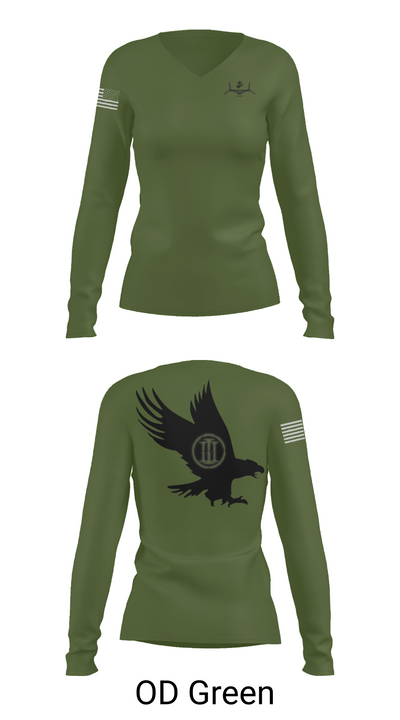MVIM Level 3 52585841 Women's Long Sleeve V-neck Shirt - 57