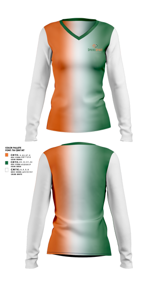 Womens Long Sleeve Vneck Shirt, SpringSpirit, Spirit Store, Teamtime, Team time, sublimation, custom sports apparel, team uniforms, spirit wear, spiritwear, sports uniforms, custom shirts, team store, custom team store, fundraiser sports, apparel fundraiser
