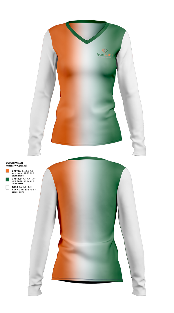 Womens Long Sleeve Vneck Shirt, SpringSpirit, Spirit Store, Teamtime, Team time, sublimation, custom sports apparel, team uniforms, spirit wear, spiritwear, sports uniforms, custom shirts, team store, custom team store, fundraiser sports, apparel fundraiser