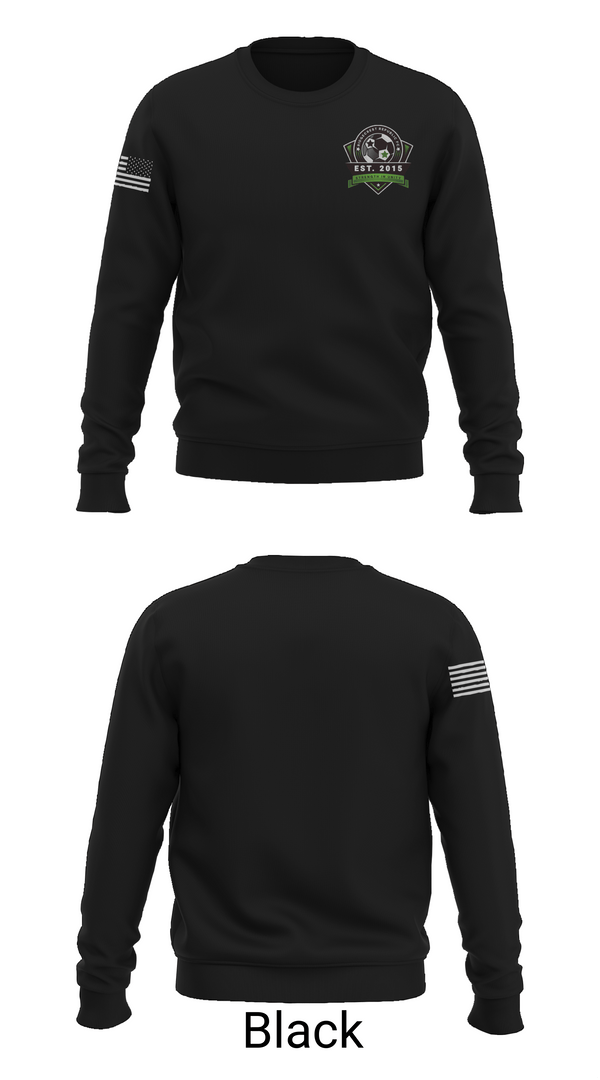Crew Neck Sweatshirt, Ridgecrest Republic FC, Women's Soccer, Teamtime, Team time, sublimation, custom sports apparel, team uniforms, spirit wear, spiritwear, sports uniforms, custom shirts, team store, custom team store, fundraiser sports, apparel fundraiser