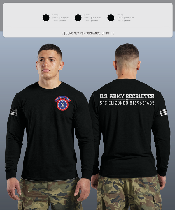 Long Sleeve Performance Shirt, Recruiting, Army, Teamtime, Team time, sublimation, custom sports apparel, team uniforms, spirit wear, spiritwear, sports uniforms, custom shirts, team store, custom team store, fundraiser sports, apparel fundraiser