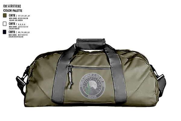 Duffle Bag, C Co. 2-13th, , Teamtime, Team time, sublimation, custom sports apparel, team uniforms, spirit wear, spiritwear, sports uniforms, custom shirts, team store, custom team store, fundraiser sports, apparel fundraiser