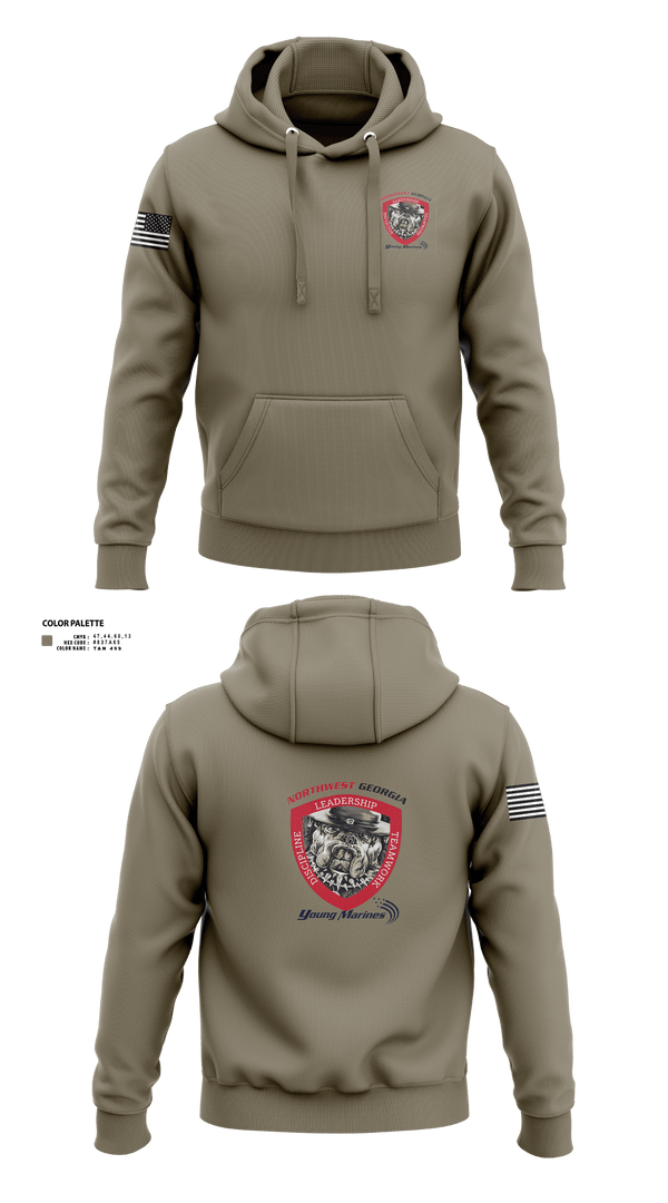 Hoodie, Northwest Georgia Young Marines, , Teamtime, Team time, sublimation, custom sports apparel, team uniforms, spirit wear, spiritwear, sports uniforms, custom shirts, team store, custom team store, fundraiser sports, apparel fundraiser