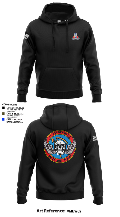 A Co, 2-13th Aviation Regiment 86069312 Hoodie - 16