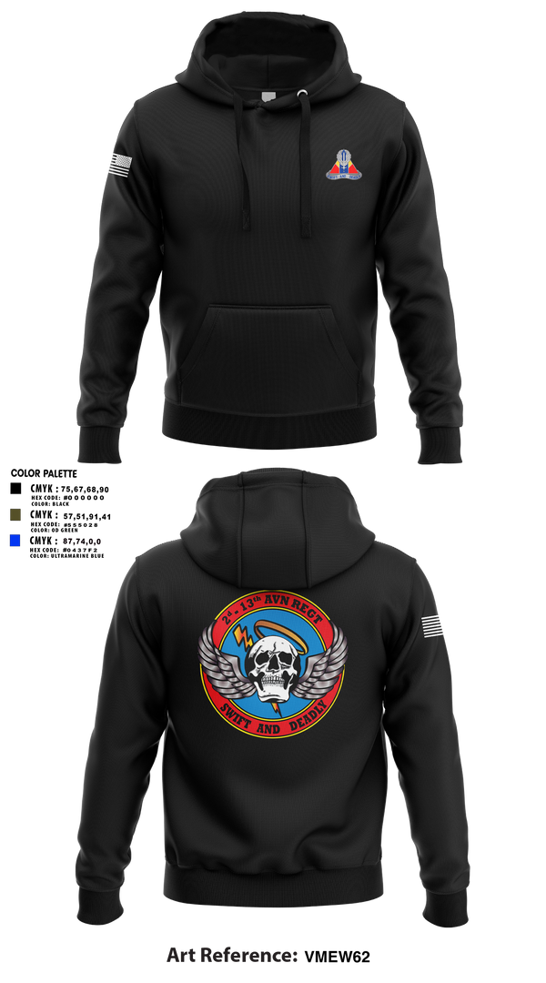 Hoodie, A Co, 2-13th Aviation Regiment, , Teamtime, Team time, sublimation, custom sports apparel, team uniforms, spirit wear, spiritwear, sports uniforms, custom shirts, team store, custom team store, fundraiser sports, apparel fundraiser