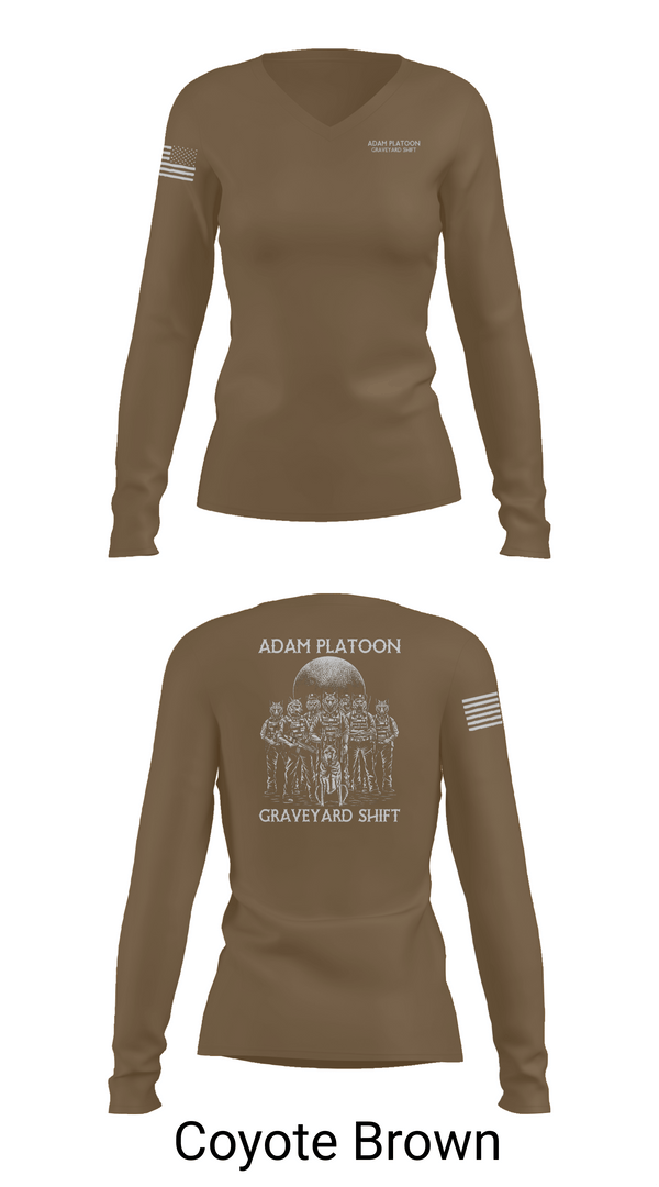 Womens Long Sleeve Vneck Shirt, Adam Platoon, , Teamtime, Team time, sublimation, custom sports apparel, team uniforms, spirit wear, spiritwear, sports uniforms, custom shirts, team store, custom team store, fundraiser sports, apparel fundraiser