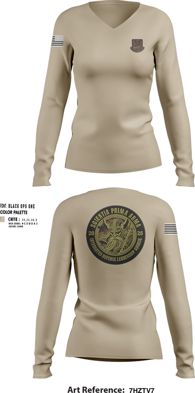 IDLC 28541683 Women's Long Sleeve V-neck Shirt - 33