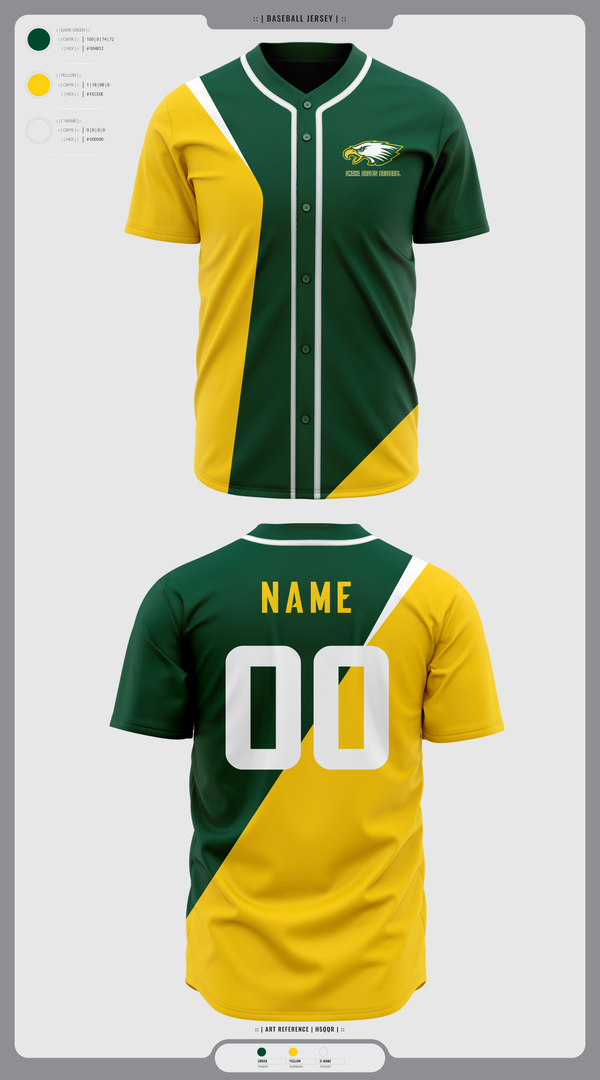 Full Button Baseball Jersey, Omaha Eagles Baseball, Baseball, Teamtime, Team time, sublimation, custom sports apparel, team uniforms, spirit wear, spiritwear, sports uniforms, custom shirts, team store, custom team store, fundraiser sports, apparel fundraiser