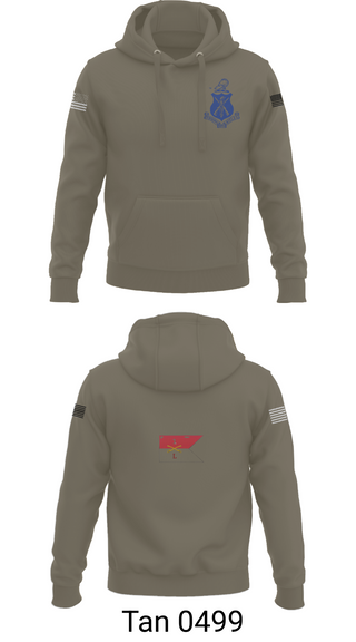 Hoodie, Pershing Rifles Troop L-1, , Teamtime, Team time, sublimation, custom sports apparel, team uniforms, spirit wear, spiritwear, sports uniforms, custom shirts, team store, custom team store, fundraiser sports, apparel fundraiser