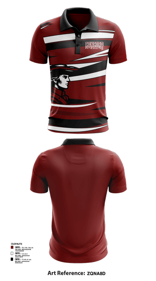 Short Sleeve Performance Polo, Concord Raiders, Wrestling, Teamtime, Team time, sublimation, custom sports apparel, team uniforms, spirit wear, spiritwear, sports uniforms, custom shirts, team store, custom team store, fundraiser sports, apparel fundraiser
