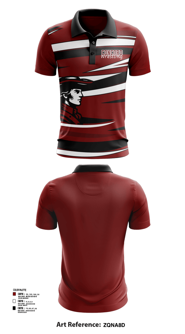 Short Sleeve Performance Polo, Concord Raiders, Wrestling, Teamtime, Team time, sublimation, custom sports apparel, team uniforms, spirit wear, spiritwear, sports uniforms, custom shirts, team store, custom team store, fundraiser sports, apparel fundraiser