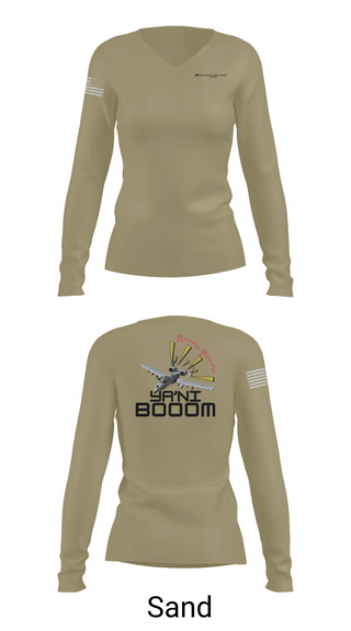 Womens Long Sleeve Vneck Shirt, AOB Syria, , Teamtime, Team time, sublimation, custom sports apparel, team uniforms, spirit wear, spiritwear, sports uniforms, custom shirts, team store, custom team store, fundraiser sports, apparel fundraiser
