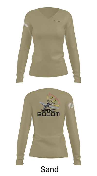 AOB Syria 70819230 Women's Long Sleeve V-neck Shirt - 97