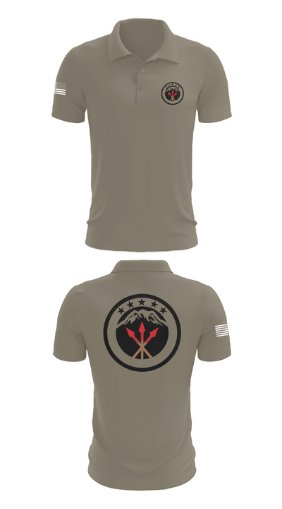 593rd esc 84588432 Short Sleeve Performance Polo - 67