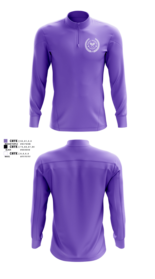 Quarter Zip Jacket, Monroe Woodbury, Tennis, Teamtime, Team time, sublimation, custom sports apparel, team uniforms, spirit wear, spiritwear, sports uniforms, custom shirts, team store, custom team store, fundraiser sports, apparel fundraiser