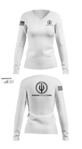 Junior Guards USA 66841563 Women's Long Sleeve V-neck Shirt - 602
