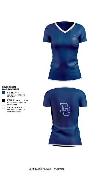 Womens Short Sleeve Vneck Shirt, Deer Creek Antlers, Golf, Teamtime, Team time, sublimation, custom sports apparel, team uniforms, spirit wear, spiritwear, sports uniforms, custom shirts, team store, custom team store, fundraiser sports, apparel fundraiser