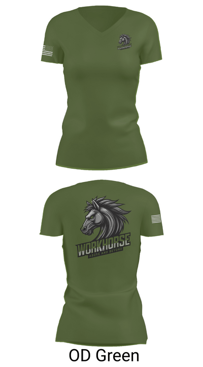 224th MI 54422647 Women's Short Sleeve V-neck Shirt - 48