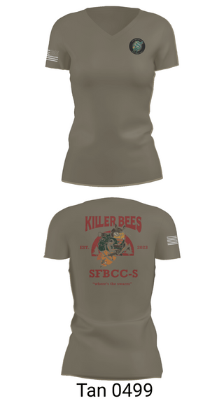 Womens Short Sleeve Vneck Shirt, 1SFG(A), 3rd BN, BSC, , Teamtime, Team time, sublimation, custom sports apparel, team uniforms, spirit wear, spiritwear, sports uniforms, custom shirts, team store, custom team store, fundraiser sports, apparel fundraiser