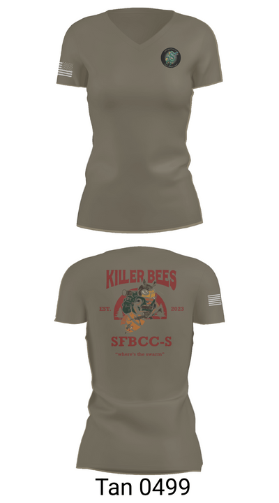 1SFG(A), 3rd BN, BSC 1945772 Women's Short Sleeve V-neck Shirt - 68