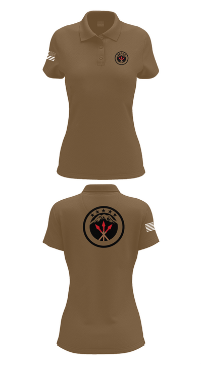 593rd esc 84588432 Women's Short Sleeve Performance Polo  - 15