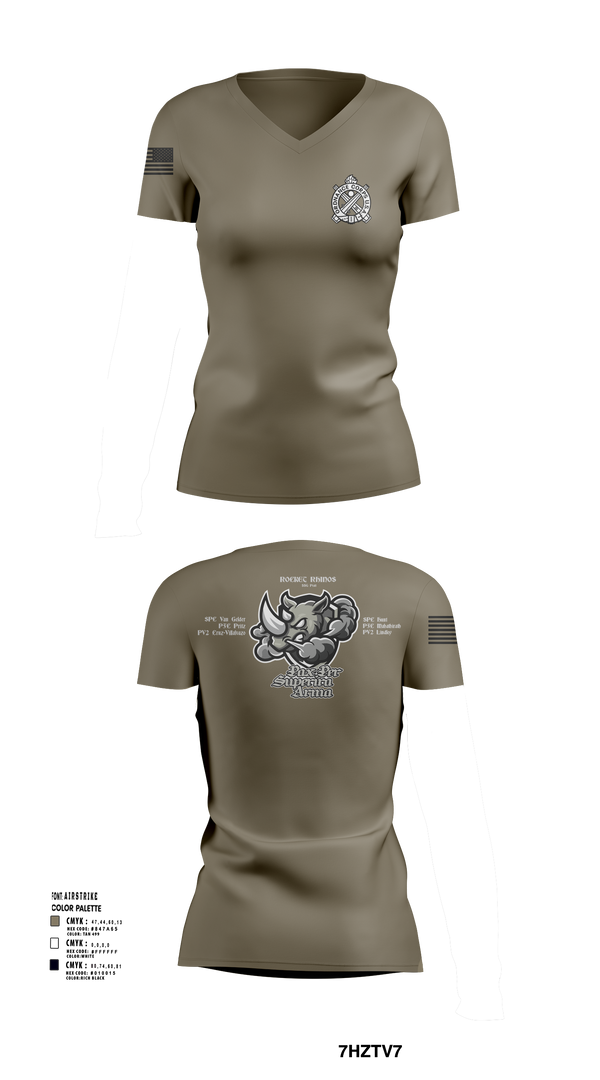 Womens Short Sleeve Vneck Shirt, Rocket Rhinos, , Teamtime, Team time, sublimation, custom sports apparel, team uniforms, spirit wear, spiritwear, sports uniforms, custom shirts, team store, custom team store, fundraiser sports, apparel fundraiser