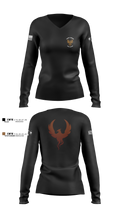 OSA DDG79 12784449 Women's Long Sleeve V-neck Shirt - 5