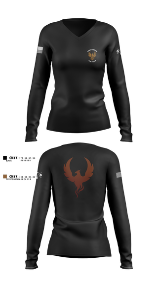 Womens Long Sleeve Vneck Shirt, OSA DDG79, , Teamtime, Team time, sublimation, custom sports apparel, team uniforms, spirit wear, spiritwear, sports uniforms, custom shirts, team store, custom team store, fundraiser sports, apparel fundraiser
