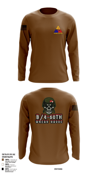 Long Sleeve Performance Shirt, B/4-60TH ADAR, Army, Teamtime, Team time, sublimation, custom sports apparel, team uniforms, spirit wear, spiritwear, sports uniforms, custom shirts, team store, custom team store, fundraiser sports, apparel fundraiser