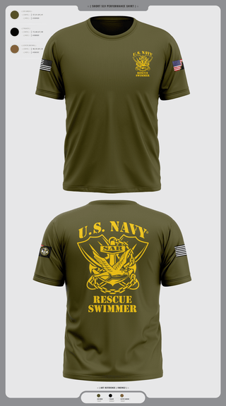 Short Sleeve Performance Shirt, Aircrew Rescue Swimmer, , Teamtime, Team time, sublimation, custom sports apparel, team uniforms, spirit wear, spiritwear, sports uniforms, custom shirts, team store, custom team store, fundraiser sports, apparel fundraiser