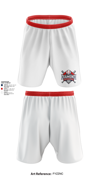 Alabama Diamond Youth Baseball 34695198 Athletic Shorts With Pockets - 5