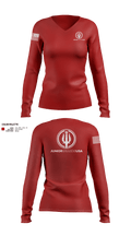 Junior Guards USA 66841563 Women's Long Sleeve V-neck Shirt - 605