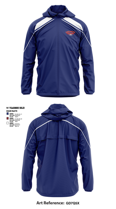 Milford Eagles Pop Warner Football and Cheer 85500081 Windbreaker - 3 (1)
