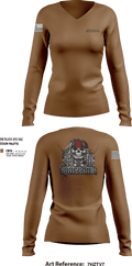 809tH MRBC 1st PLT 2nd SEC Sparrows 78111710 Women's Long Sleeve V-neck Shirt - 31