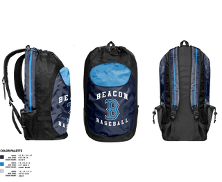 Gear Bag, Beacon Bluedemons, Baseball, Teamtime, Team time, sublimation, custom sports apparel, team uniforms, spirit wear, spiritwear, sports uniforms, custom shirts, team store, custom team store, fundraiser sports, apparel fundraiser