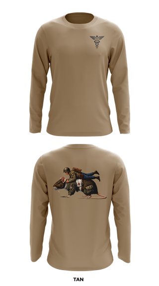 Long Sleeve Performance Shirt, Ratpack 1-319th AFAR 82nd ABN, , Teamtime, Team time, sublimation, custom sports apparel, team uniforms, spirit wear, spiritwear, sports uniforms, custom shirts, team store, custom team store, fundraiser sports, apparel fundraiser