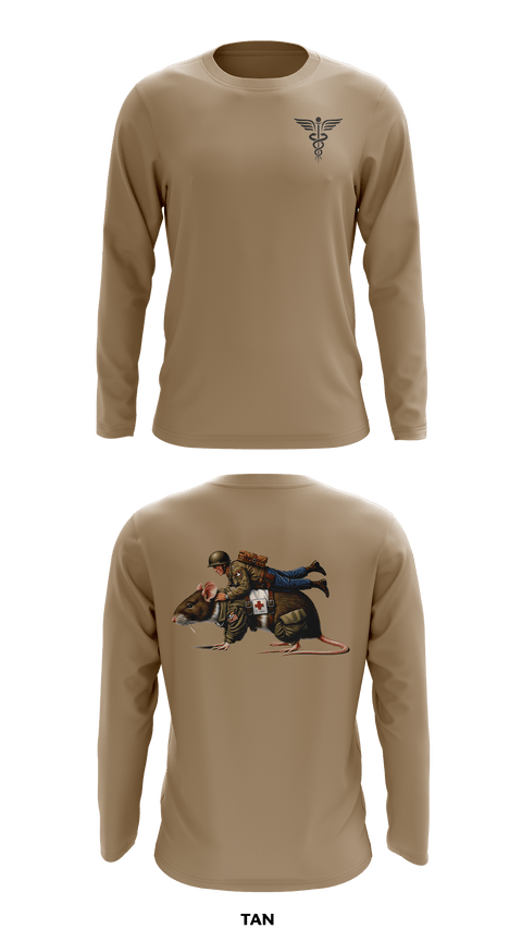 Long Sleeve Performance Shirt, Ratpack 1-319th AFAR 82nd ABN, , Teamtime, Team time, sublimation, custom sports apparel, team uniforms, spirit wear, spiritwear, sports uniforms, custom shirts, team store, custom team store, fundraiser sports, apparel fundraiser