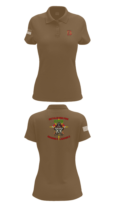 Bethlehem Fire Department E6/L2 76830300 Women's Short Sleeve Performance Polo  - 15