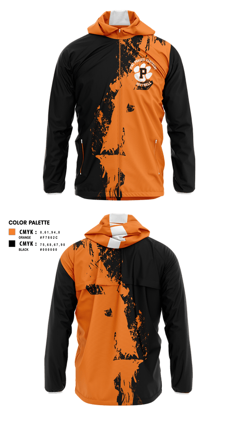 Windbreaker, Pine Prairie Panthers Softball, Softball, Teamtime, Team time, sublimation, custom sports apparel, team uniforms, spirit wear, spiritwear, sports uniforms, custom shirts, team store, custom team store, fundraiser sports, apparel fundraiser